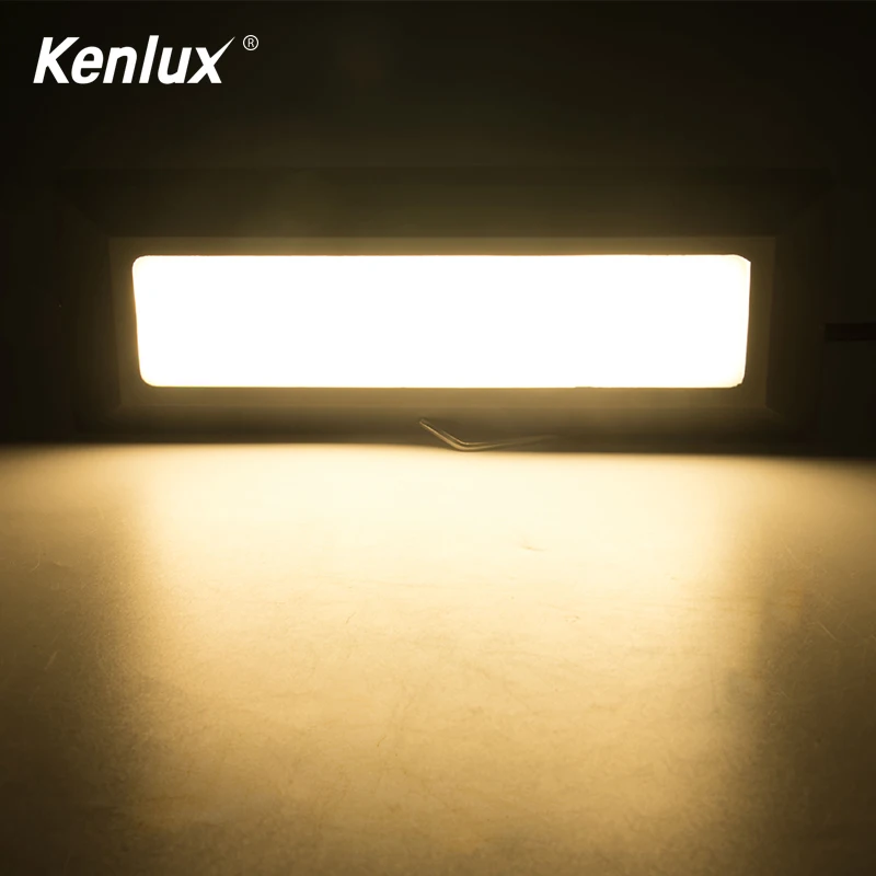 

Светодиодный светильник для лестницы Kenlux 6 Вт, ступенчатый светильник s COB 210*60 мм, AC85-265V, водонепроницаемый, для улицы и помещения, Встроенный ...