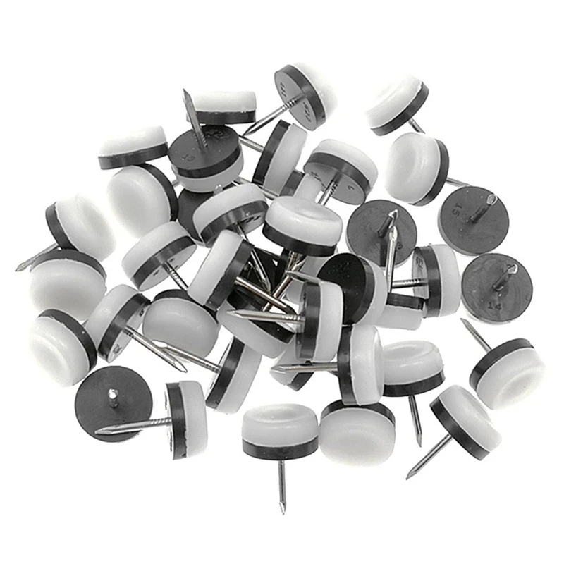 40 шт утолщенная мебель Glide Нейл он нейлоновый ползунок Коврик для пола протектор