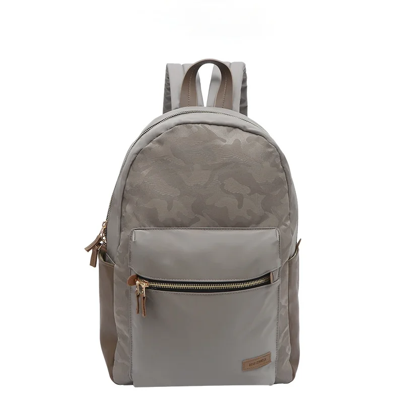 

2021 New School Backpack for Unisex Nylon Teenage Girl Travel Bag Solid Color Mochila High School Bag Cute Backpack Women