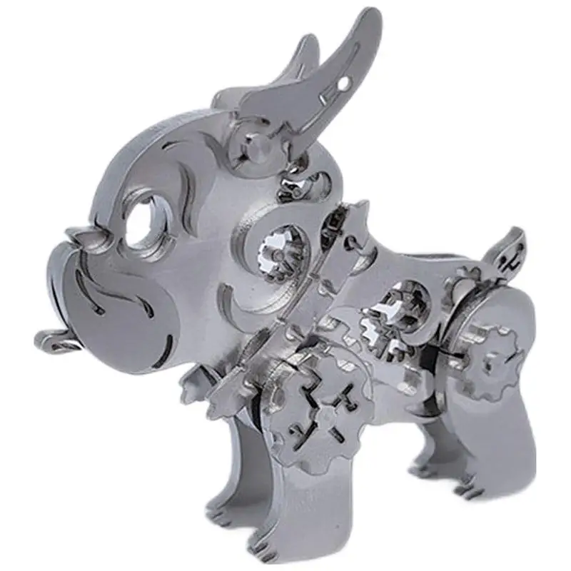 Стальной 3D металлический пазл Warcraft бульдог сделай сам модель головоломки