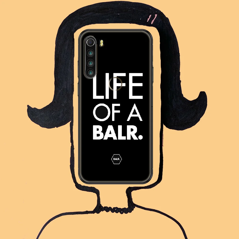 

fashion balrs brand Phone case For Xiaomi Redmi Note 7 7A 8 8T 9 9A 9S 10 K30 Pro Ultra black art Etui silicone bumper trend