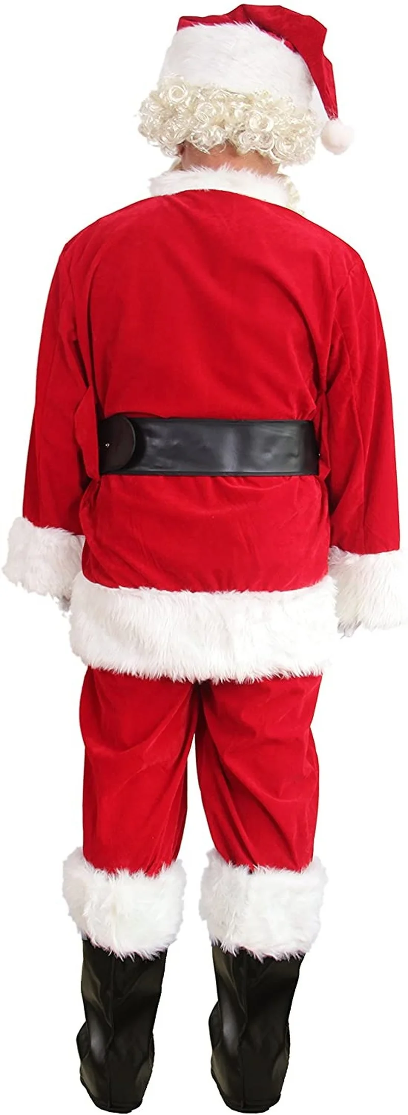 Костюм Санта-Клауса 10 шт. плюшевый костюм для взрослых костюмы косплея пушистые