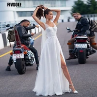 fivsloe sparkly pearls a line wedding dress 2021 cap sleeves sweetheart floor length bridal dress informal party wear gowns