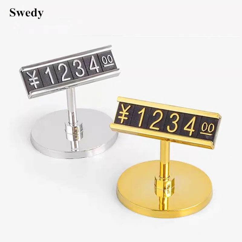 5 Pieces Plastic Commodity Price Cube Display Tags Stand Promotional Digital Number Jewelry Tag Set | Канцтовары для офиса и