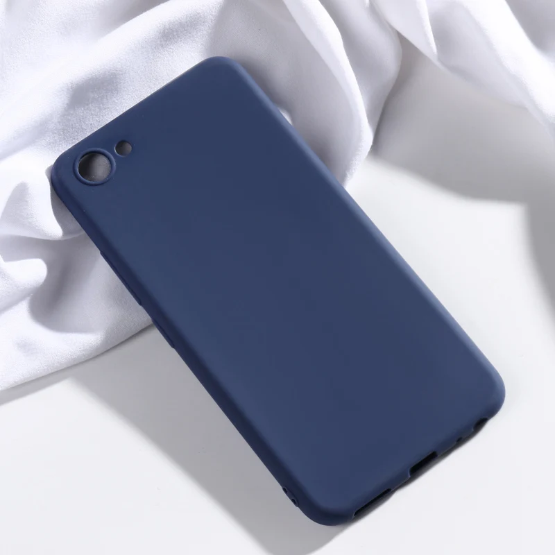 Конфеты чехол для Vivo Y81 Y91 Y83 Pro Y71 Y69 Y66 Y67 Y55 Y53 Y22 Y21 Y25 Y53 чехол s силиконовый чехол для Vivo IQOO NEO Z5X X9S X9 Plus чехлы - Цвет: Dark Blue