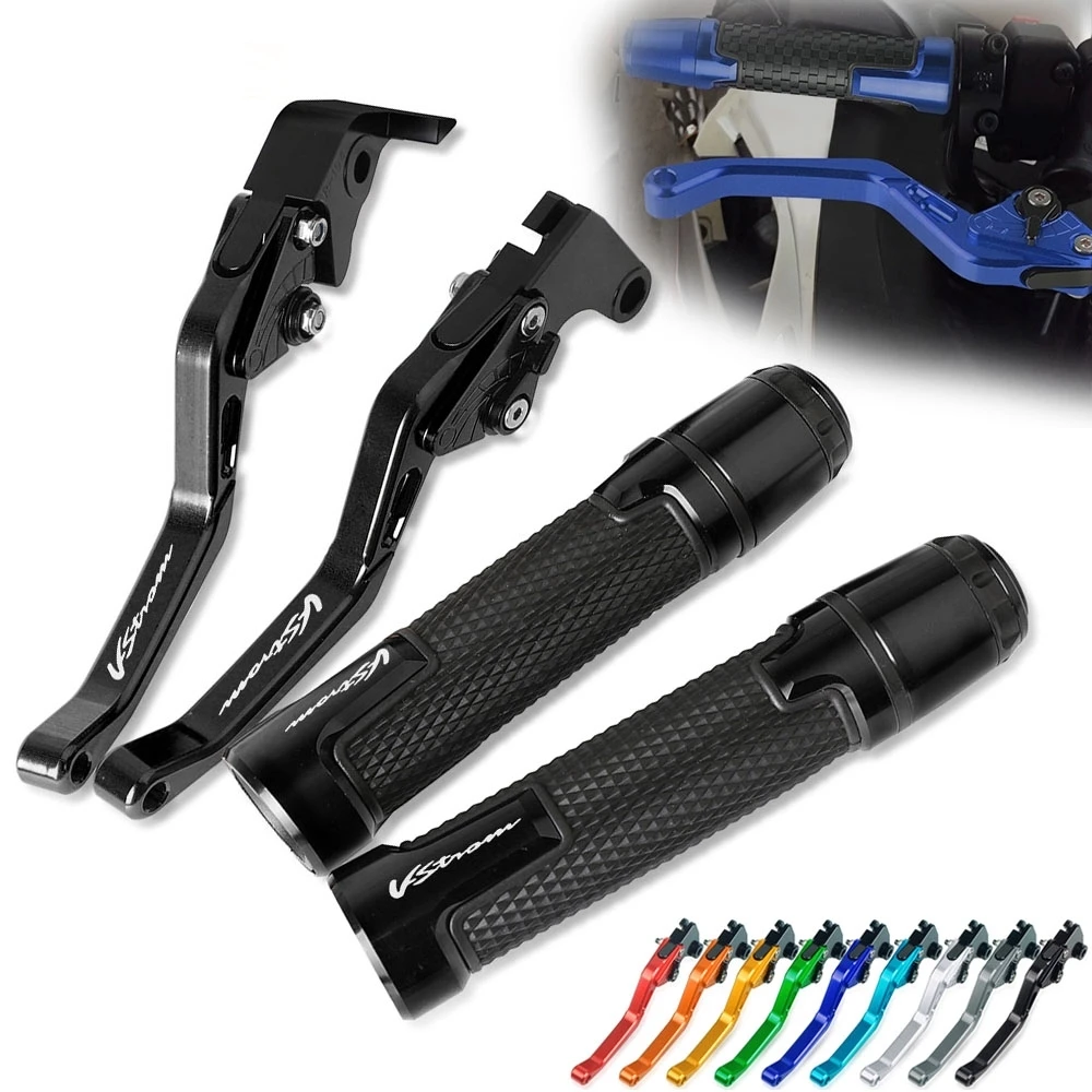 

Brake Handle Clutch Levers Thruster Grip Handle Bar Cap End Plugs For SUZUKI V-STROM 2011 2012 2013 2014 2015 2016 2017 2018