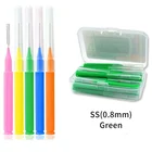 30 шт.лот межзубная щетка Denta Floss, гигиенические очистители, Ортодонтическая зубная щетка, зубочистка, инструмент для ухода за полостью рта