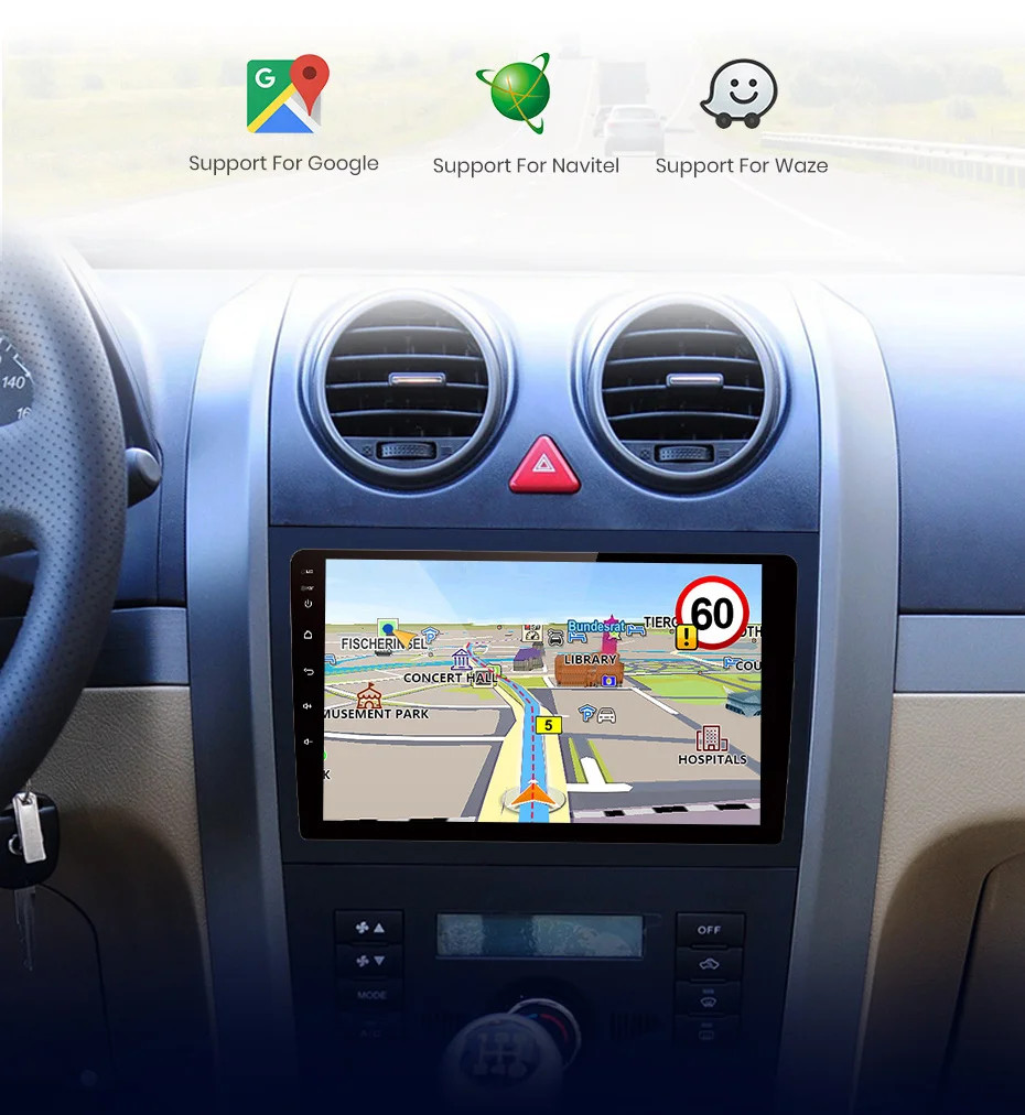 Автомагнитола 2 ГБ + 32 Android 9 1 dvd мультимедийный видеоплеер с GPS для Great Wall Hover H5 H3 2din