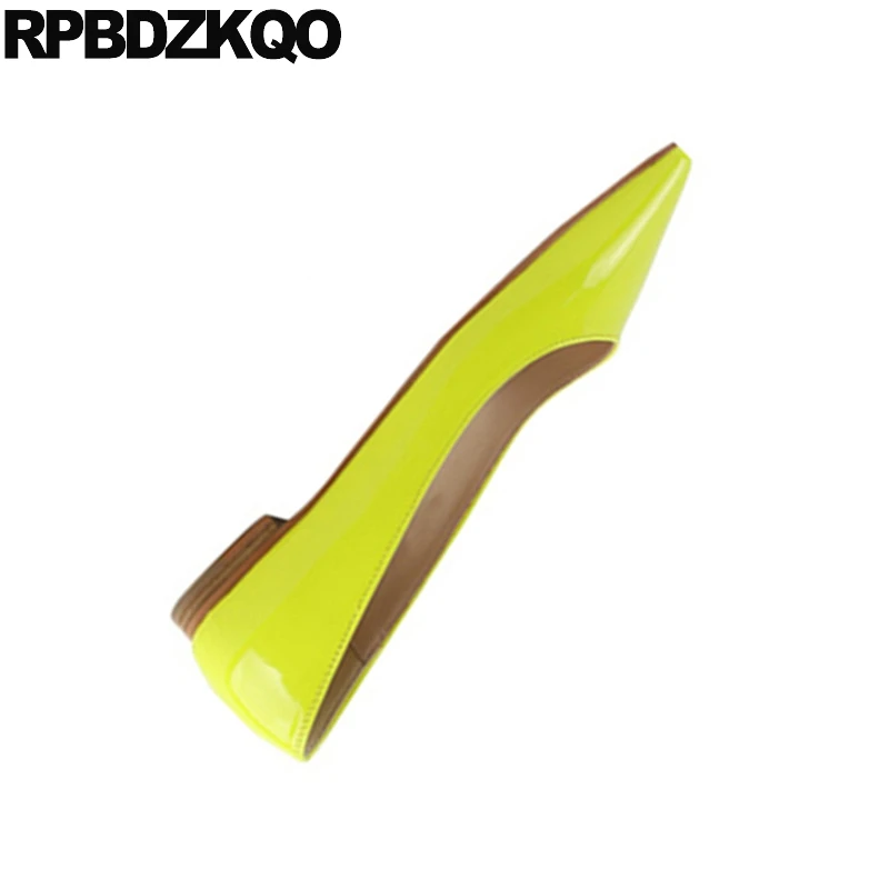 glitter ladies gray grey flats large size yellow slip on patent leather pointed toe women work plain designer shoes china