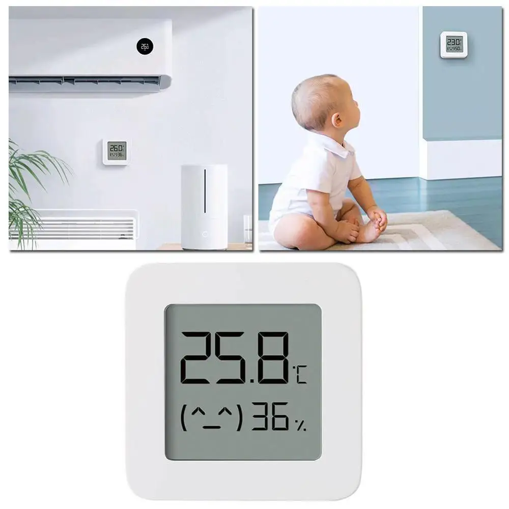 

Wireless Smart Electric Digital Thermometer 2 Bluetooth Meter Sensor Screen Moisture Humidity Temperature LCD G2C4
