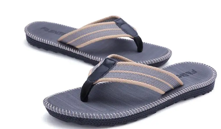 Шлепанцы мужские пляжные сандалии на Плоском Каблуке сланцы роскошные Тапочки