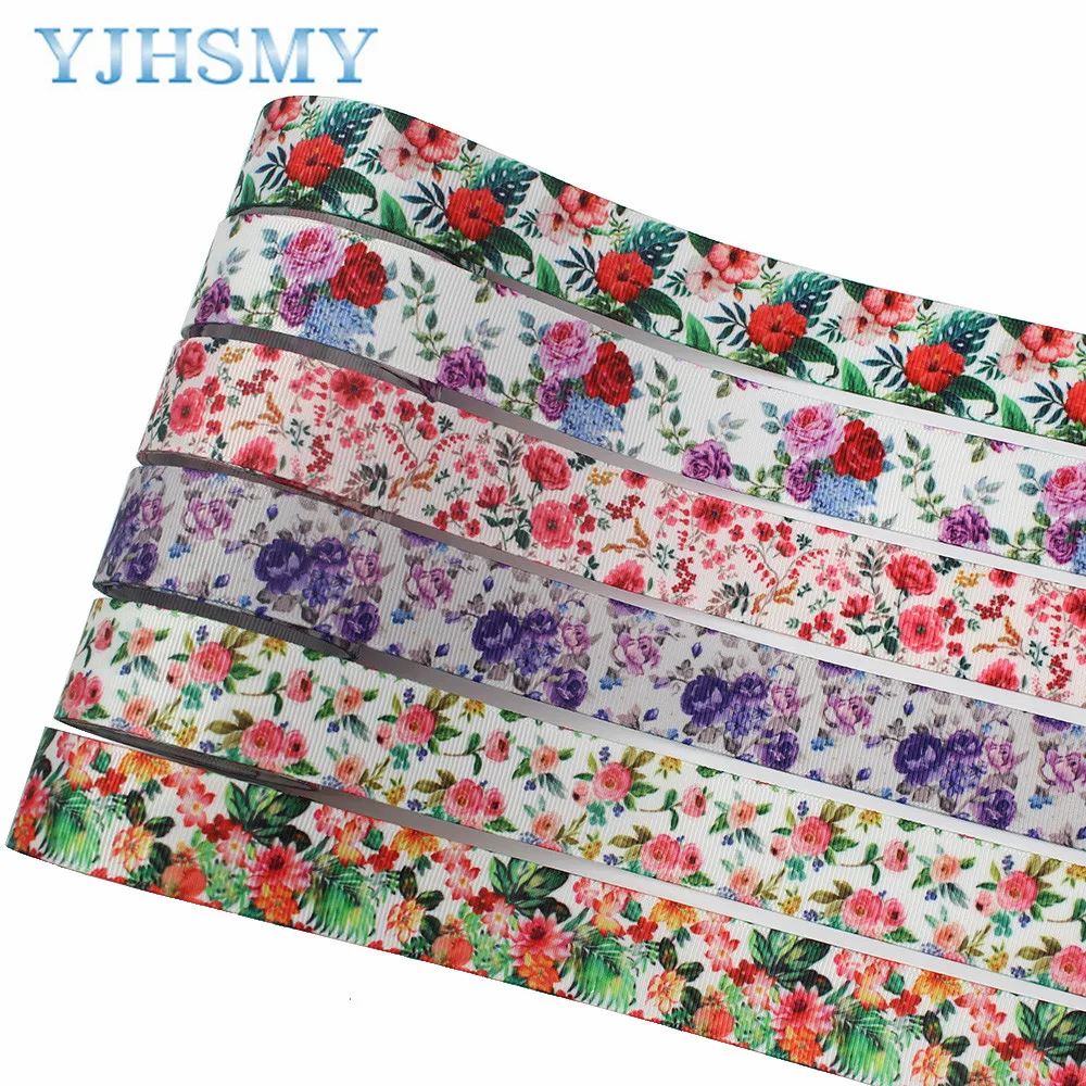 L-20716-675 1"(25MM) 10Yards Flower Series Cartoon Grosgrain Ribbons,Bow Cap Accessories Party Gift Wrap DIY Handmade Materials images - 6