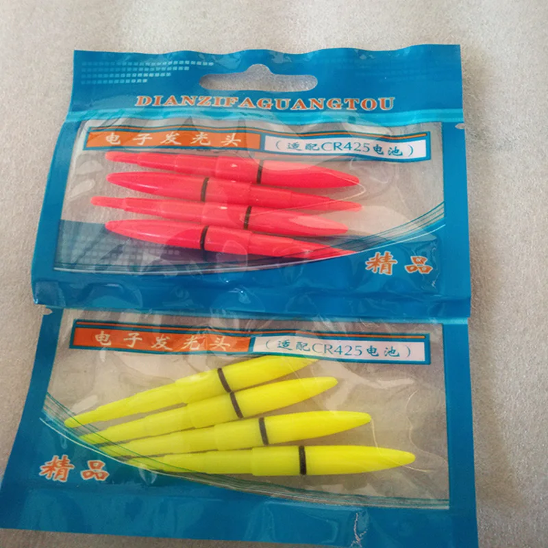 

20pcs/lot Red/Yellow Electric Lightstick Luminous Stick Work With CR425 Light Sticks Night Fishing Tackle Accessory B414