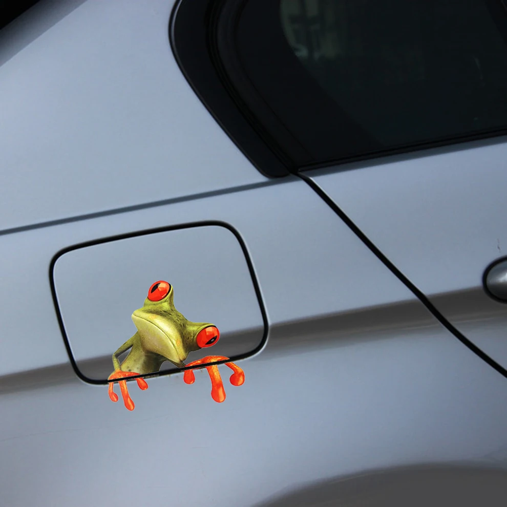 

1Pc 3D Peep Frog Funny Decorative Decals Vinyl Graphic Sticker For Car Auto SUV Vehicle Off Road Exterior Accessories Universal