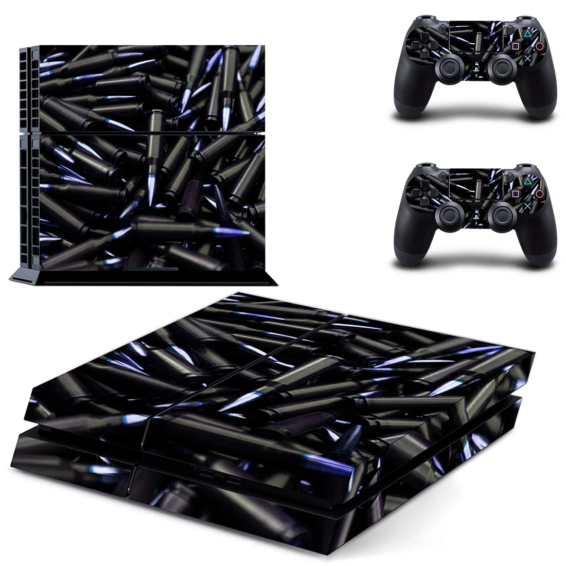 

Bullet Style PS4 Skin Sticker for Playstation 4 Console & 2 Controllers Decal Vinyl Protective Skins Style 1