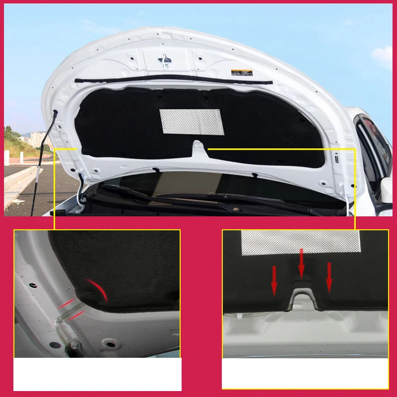 Lsrtw2017 хлопок капот двигателя Звукоизоляция Теплоизоляция для Тойота Королла yaris