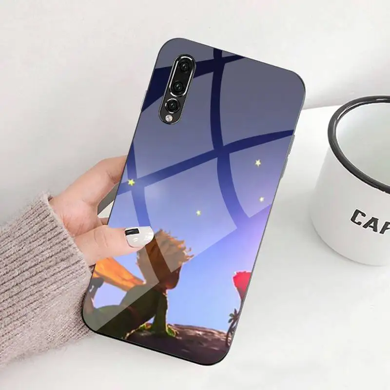 

Little Prince And The Silicone Soft Cover Tempered Glass For Huawei P9 10 Plus 20 Pro Mate9 10 20 20pro Honor7A 8X 9 10 Nova3i 5