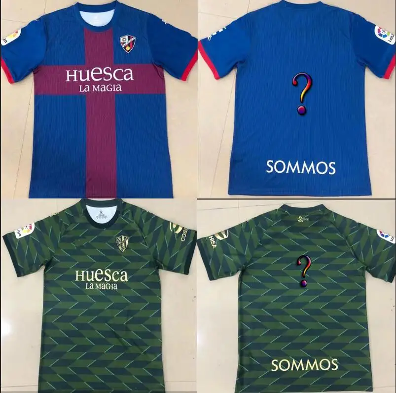 

Weska 20 21 SD Huesca soccer jerseys home 2021 2020 camiseta de ftbol Insua Cristo Okazaki Sergio Gmez RABA football shirts