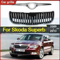 for skoda superb 2009 2010 2011 2012 2013 car grille assembly mesh cover protector replacement car styling accessories