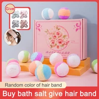 1 box shower bombs ball body spa cleaner whitening bubble bath ball bathroom accessories handmade salt balls bombs