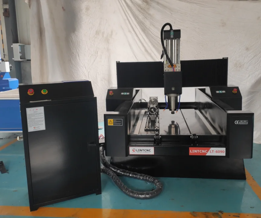 Фрезерный станок с ЧПУ для резьбы по дереву 4 оси 6090 1530 1325 | Фрезеры