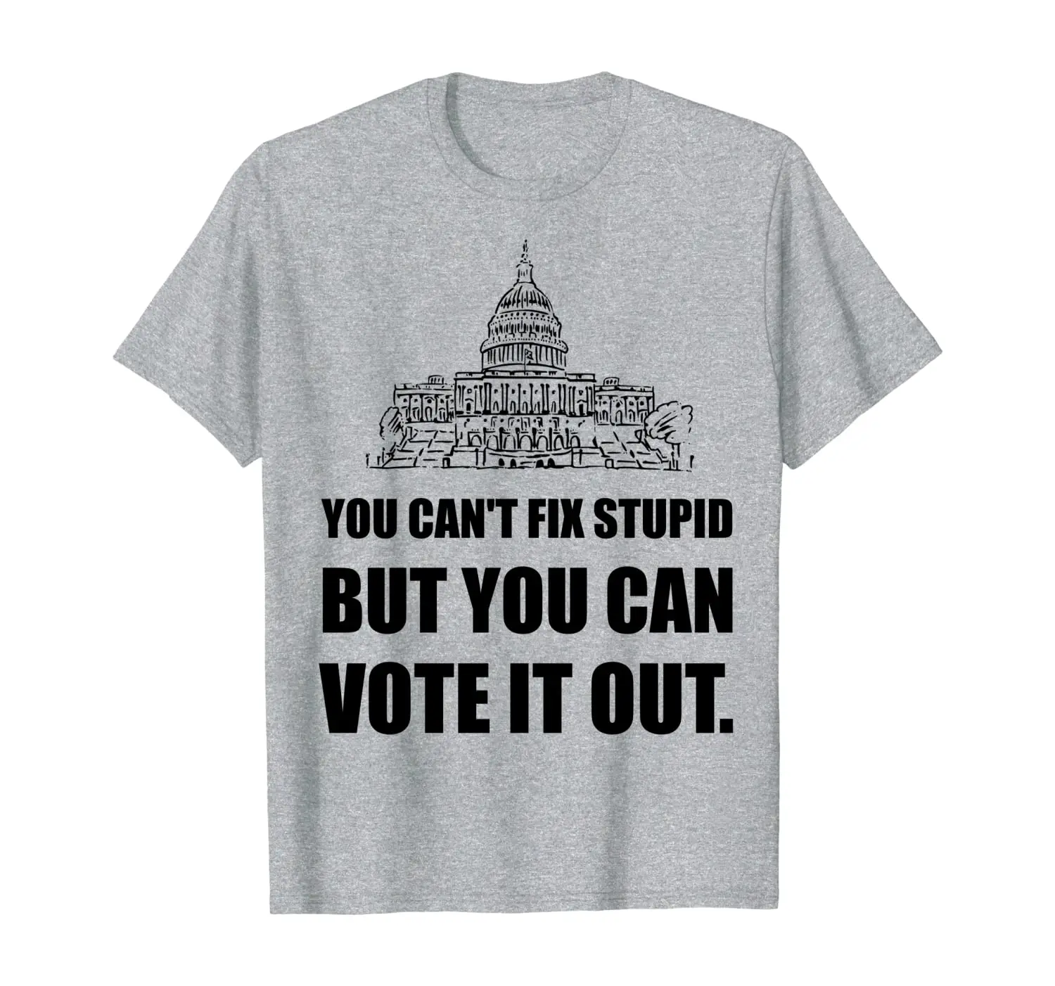 

Смешная футболка с надписью «Vote Out глупо»