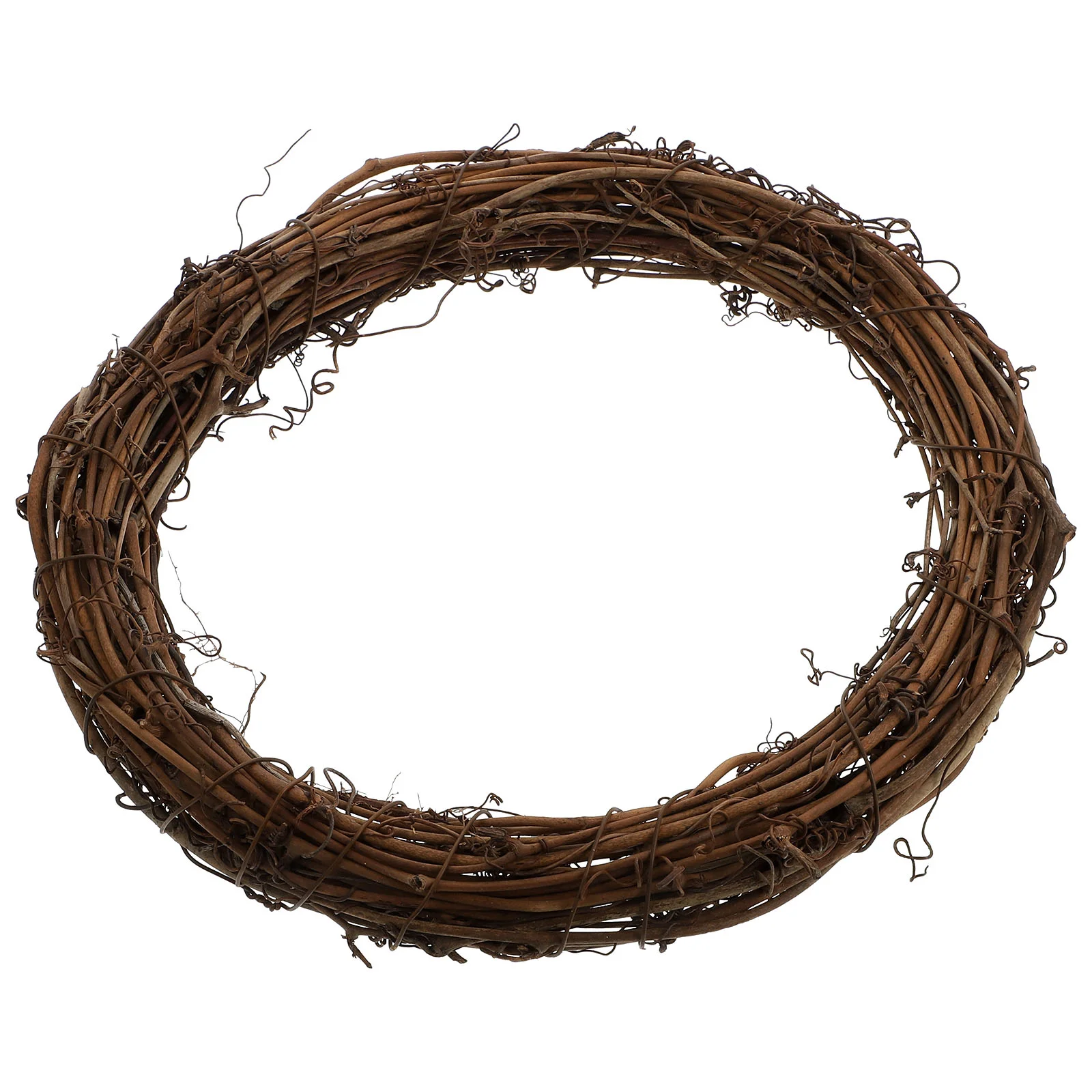 

1Pc Decorative Wreath Vine Ring Chic DIY Garland Rattan Circle DIY Garland Prop