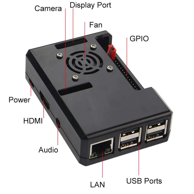 Raspberry Pi 3 Модель B + плюс ABS Чехол прозрачный коробка в виде ракушки Дополнительный