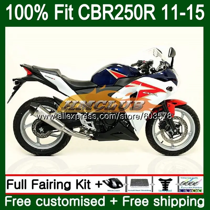 Литья под давлением для HONDA CBR250R MC41 2011 2012 2013 2014 2015 Белый Черный 91CL. 63 CBR250 R CBR 250R 250