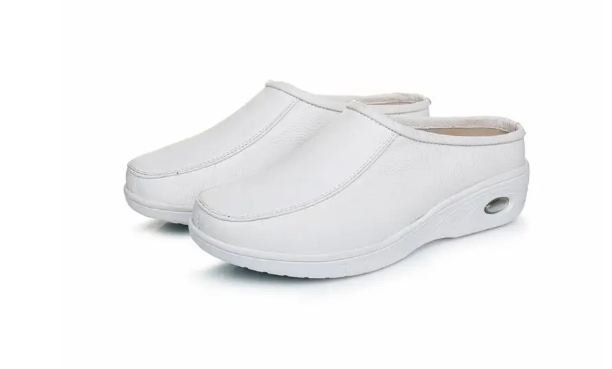 Женские туфли на плоской подошве белые медсестры медицинская аптека салон