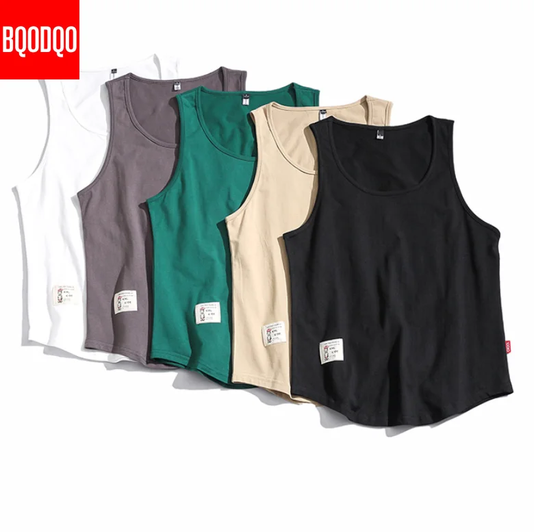 5XL хлопковый топ на бретельках Летний Пляжный Свободный Мужской Топ оверсайз