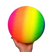 rainbow rubber playground ball 8 5 inch outdoor toy kids sensory play jouet exterieur enfant %d0%bc%d1%8f%d1%87 %d0%b4%d0%b5%d1%82%d1%81%d0%ba%d0%b8%d0%b9 buiten speelgoed