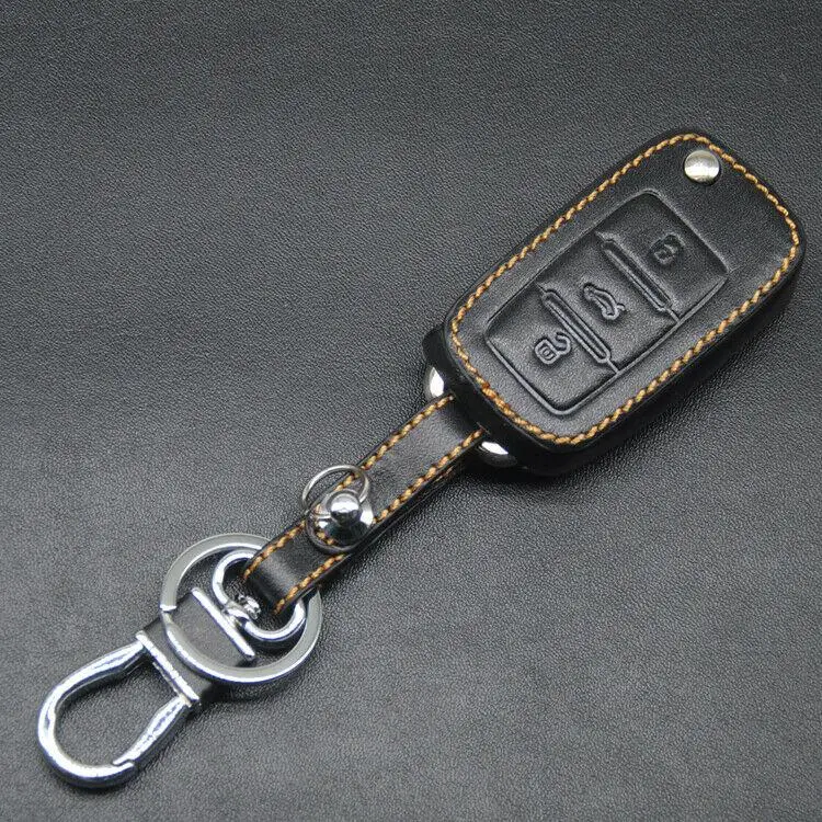 

For Volkswagen 3 button Smart Key Keyless Remote Entry Fob Case Cover Key Chain