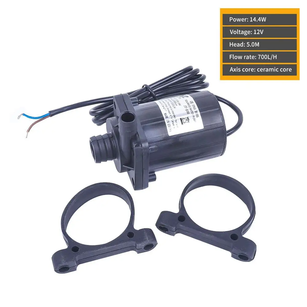 12V 14.4W Мини 12V 24V 1000Lm3/ч мульти-Функция бесщеточный высокая Температура Водонепроницаемый погружной насос для сада воды - Напряжение: 12V 14.4W