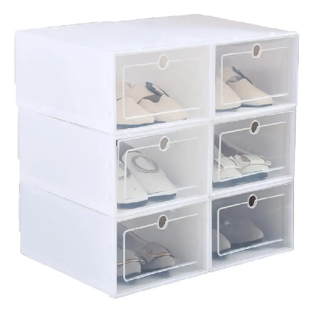 

Hot Drawer Shoes Box Thickened Transparent Drawer Case Plastic Shoe Boxes Stackable Box Shoe Organizer Shoebox Storage Shoe Rack