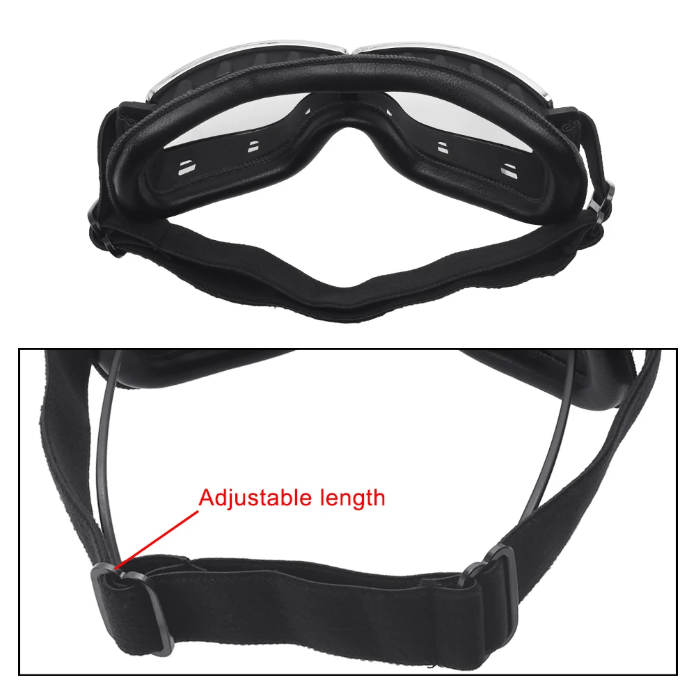

Steampunk Helmet Goggles Motocross Eyewear Mask Vintage Motorcycle Goggles Windproof Protective Gears Motorbike Glasses