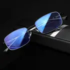 Очки для чтения с мультифокальными линзами для мужчин и женщин, металлическая оправа, при пресбиопии, с защитой от сисветильник