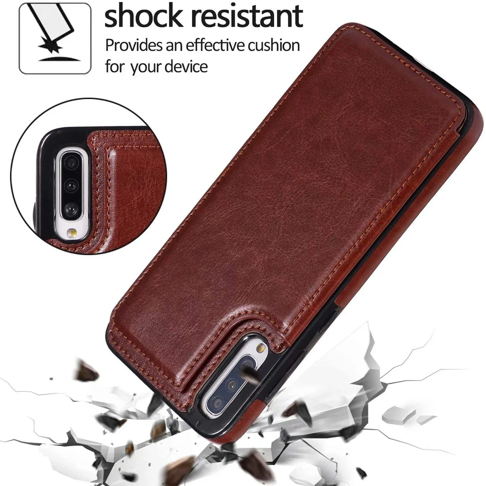 Luxury Leather Wallet Case For Samsung Galaxy A70 A70S A50 A50S A40 A30S A30 A20E A10E A10S M10 Card Slots Shockproof Flip Shell