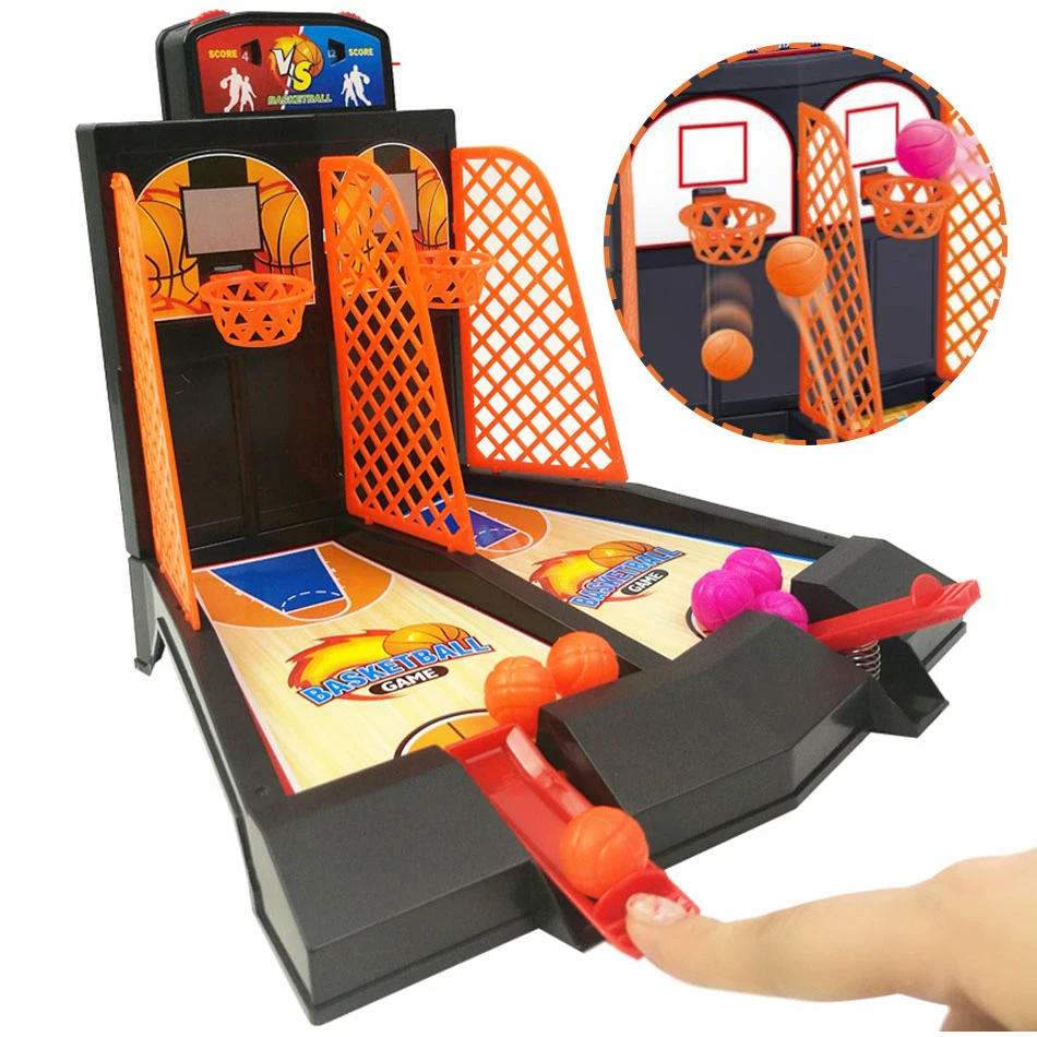 2 игрока баскетбольные игры прыгающая Настольная мини корзина для пальцев