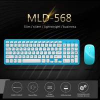universal wireless keyboard and mouse set silent ultra thin keyboard mice kit for laptop pc office 4 optional colors