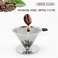 stainless steel coffee filter holder reusable coffee filters dripper coffee baskets household coffee filter