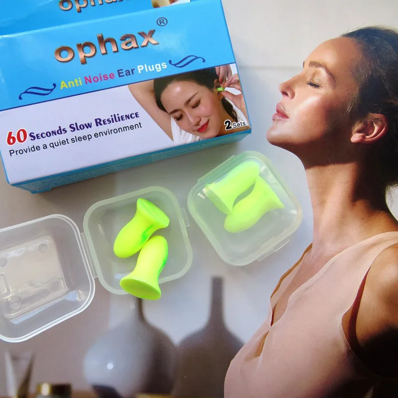 OPHAX 4 шт. бируши беруши для сна усовершенствованная версия мягкие пенопластовые