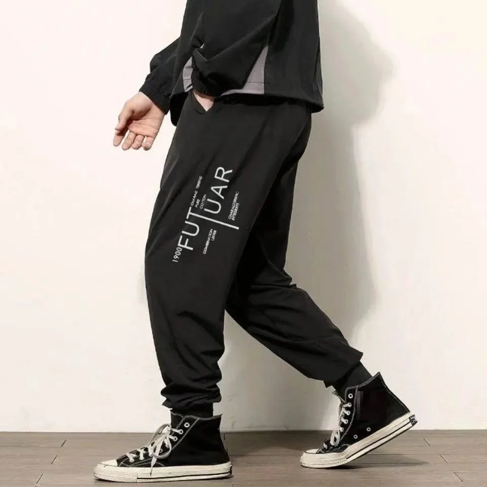 

summer spring sport wear cartoon pants sweatpants Men plus size 7XL 8XL big sales pants high street elasticity pencil Pants 58