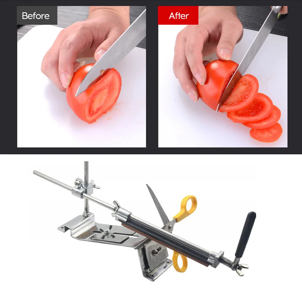 

Stainless Steel knife sharpener Kitchen Knife Sharpener Sharpening Fix Fixed Angle Sharpening Tool Set with 4pcs stones