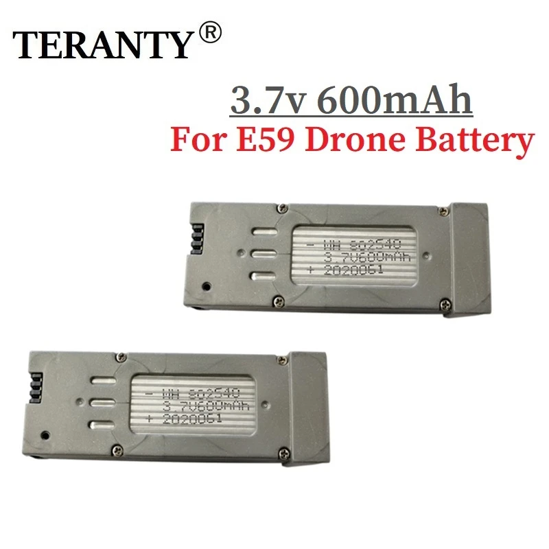 

2 шт./компл. оригинал для E59 Дрон 3,7 v 600mAh литий-полимерный Батарея запасные Запчасти Перезаряжаемые запасные части для радиоуправляемого ква...