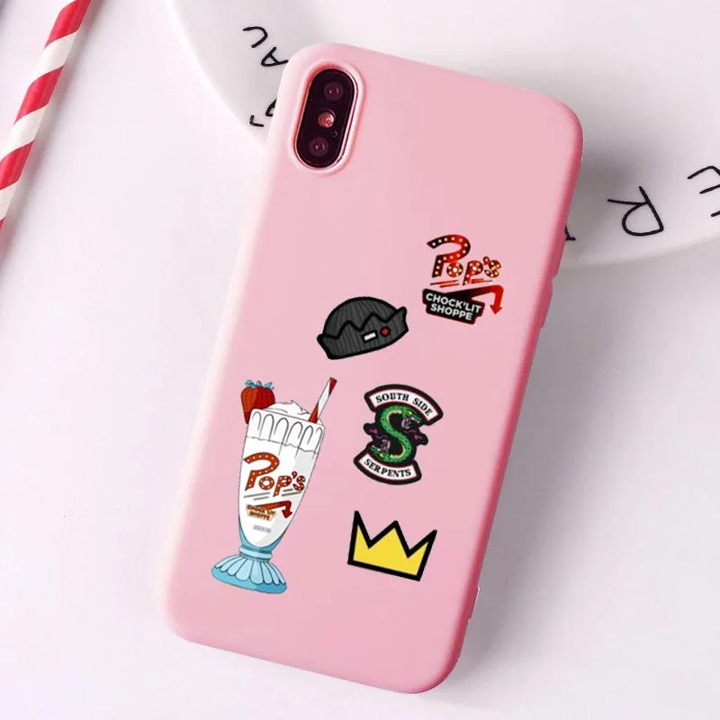 Americana TV Riverdale Jughead Jones Woz Aqui Rigido South Side Serpents TPU silicone Phone Case for iphone 11 PRO 6 7 8 Plus X | Мобильные