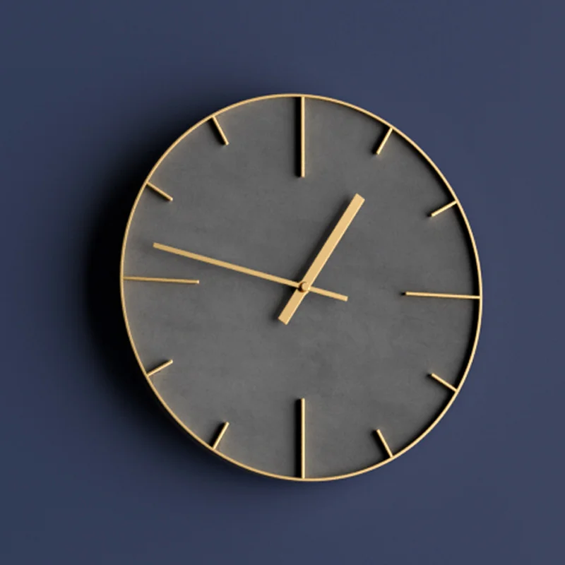 

Mute Modern Fashion Wall Clock Grey Simple Personality Unique Wall Clock Nordic Living Room Wandklokken Office Decor