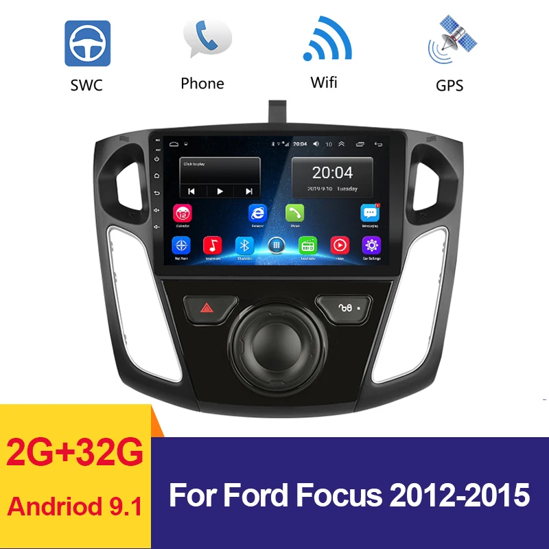 Автомагнитола 9 дюймов мультимедийный видеоплеер GPS навигация для Ford Focus 2012 2013 2014