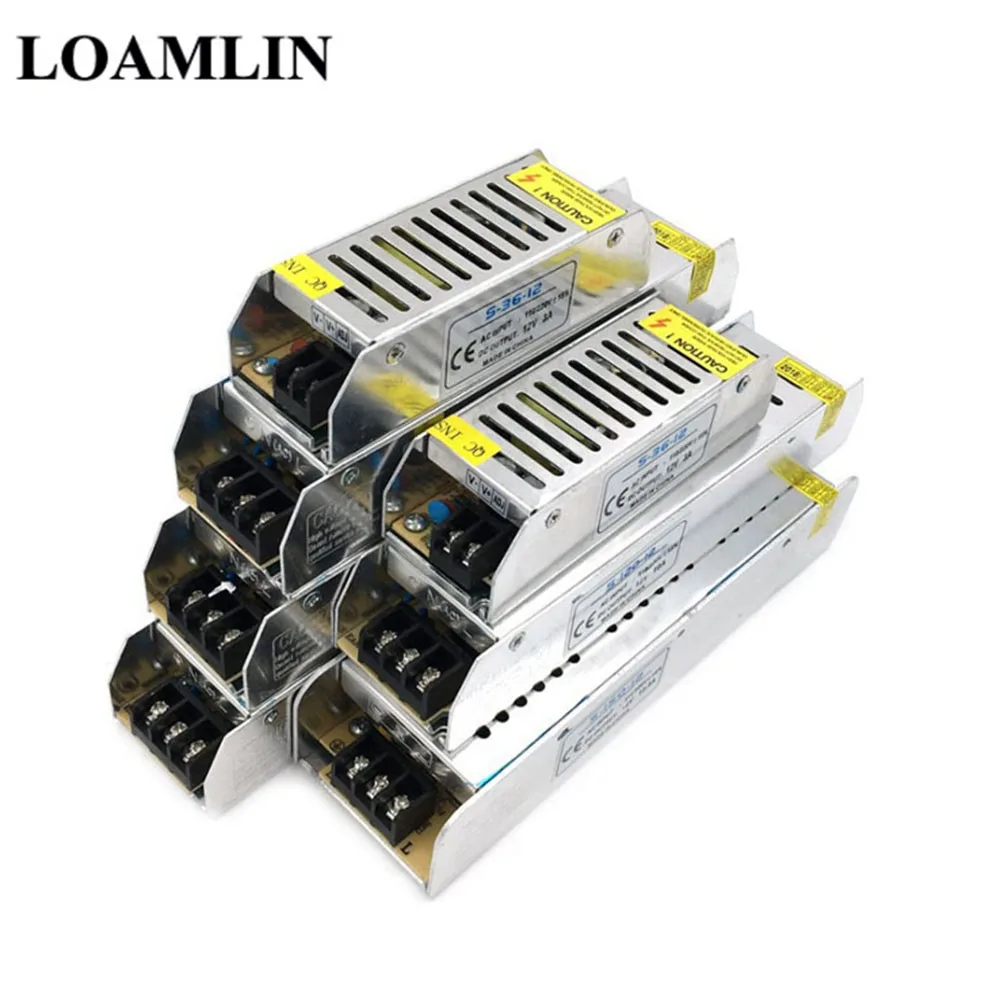Питание DC12V 3A 5A 8.5A 10A 12.5A 15A 20A 30A освещение Трансформатор для Светодиодные ленты при