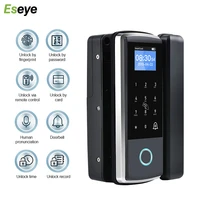 eseye outdoor fingerprint lock glass door lock free password remote control lock single door office intelligent access